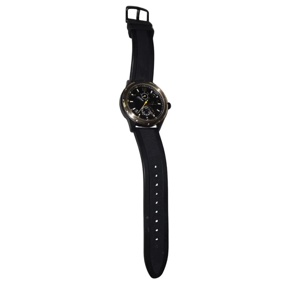 Buech & Boilat Black Gold WATCH 14183 Timer Rubber 5 ATM Water Resistant